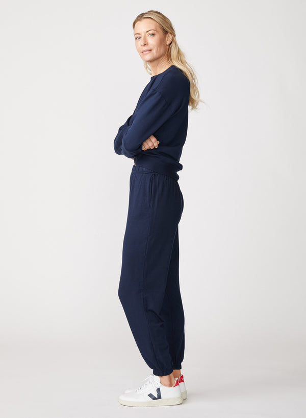 Softest Fleece Sweatpant with Pockets in New Navy