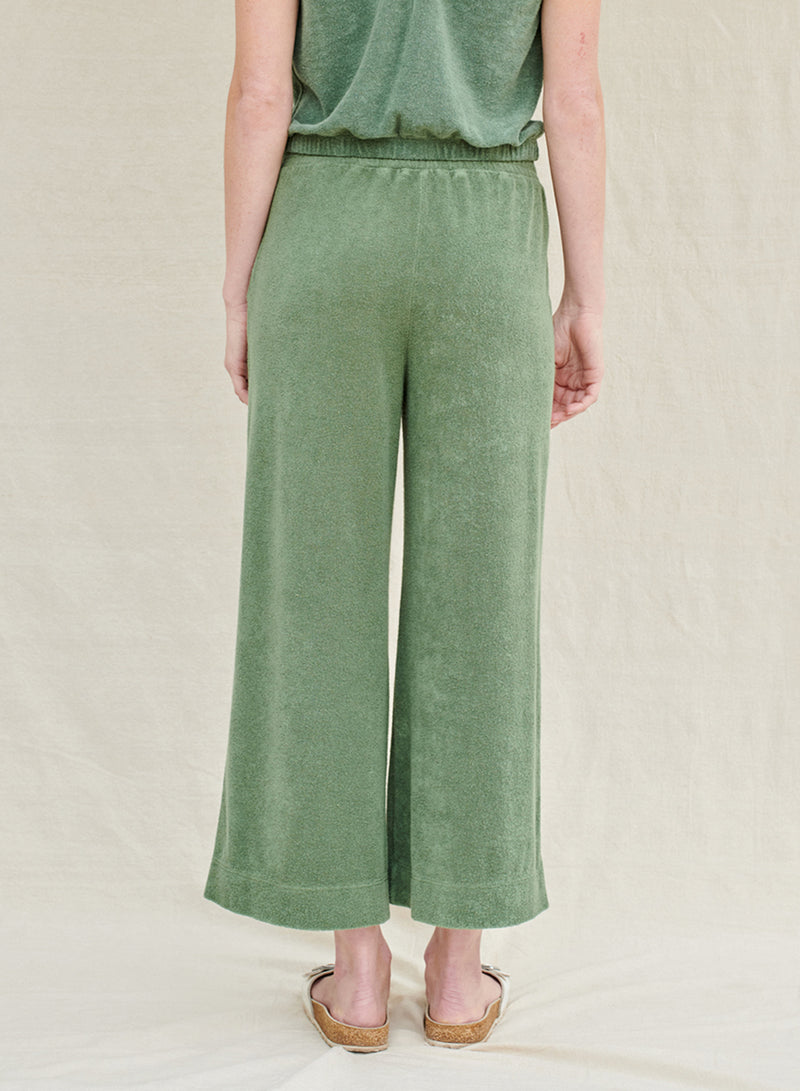 Towel Terry Pull-On Pant in Vine