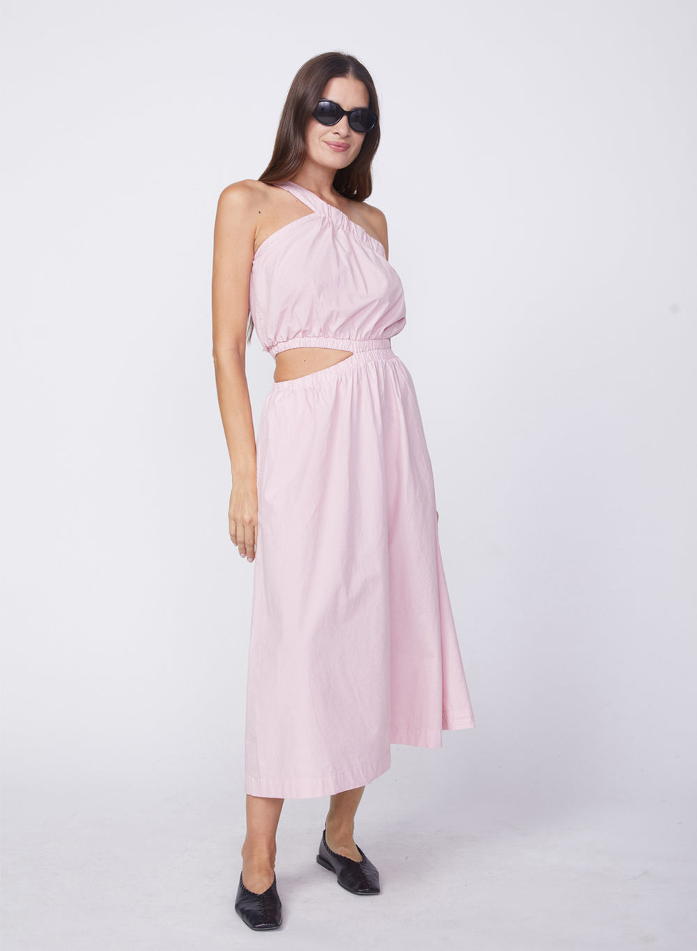 ワンピース Her lip to Monochrome Peony Satin Dress Her lip to Monochrome Peony Satin Dress