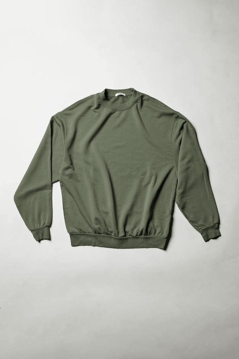 Softest Fleece Crewneck Sweatshirt in Signature Green