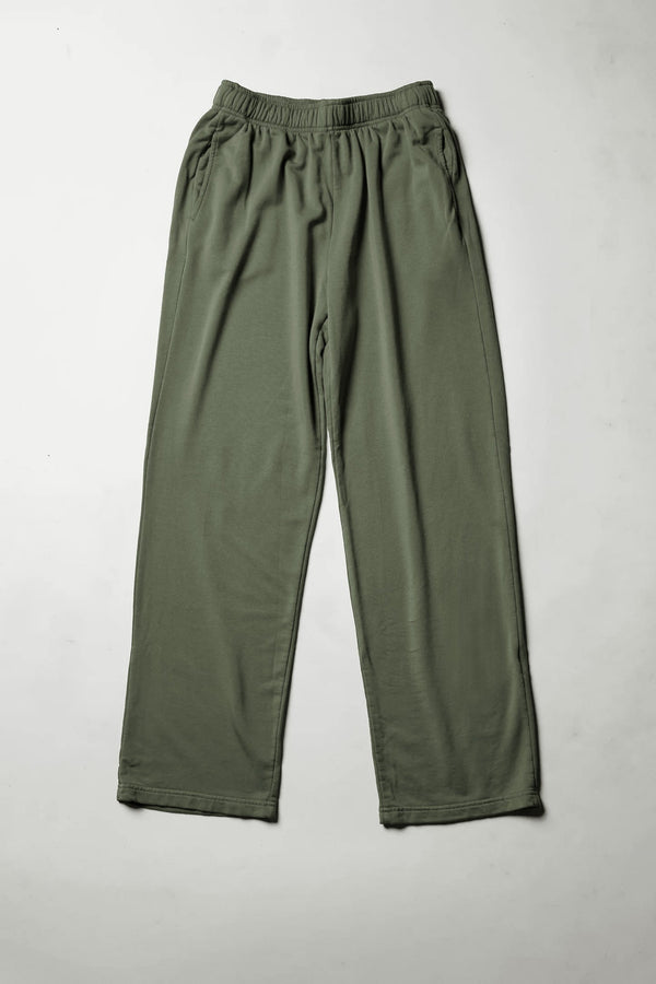Softest Fleece Straight Leg Sweatpant in Signature Green