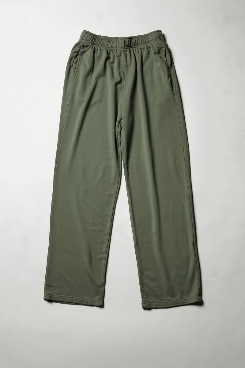 Softest Fleece Straight Leg Sweatpant in Signature Green