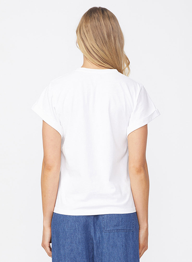 Cloud Jersey Oversized T-Shirt in Paper-back