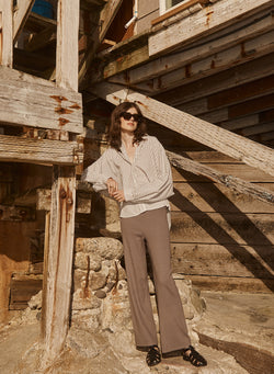 Luxe 2x1 Rib Cropped Pant in Twig-campaign image