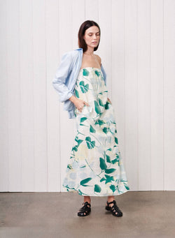 Blossom Printed Linen Column Maxi Dress in Blue Blossom - M - Shop STATESIDE Dresses | Modern Comfort. Luxe Fabrics. Soft Elegance. Blossom Printed Linen Column Maxi Dress in Blue Blossom - M - Shop STATESIDE Dresses | Modern Comfort. Luxe Fabrics. Soft Elegance.