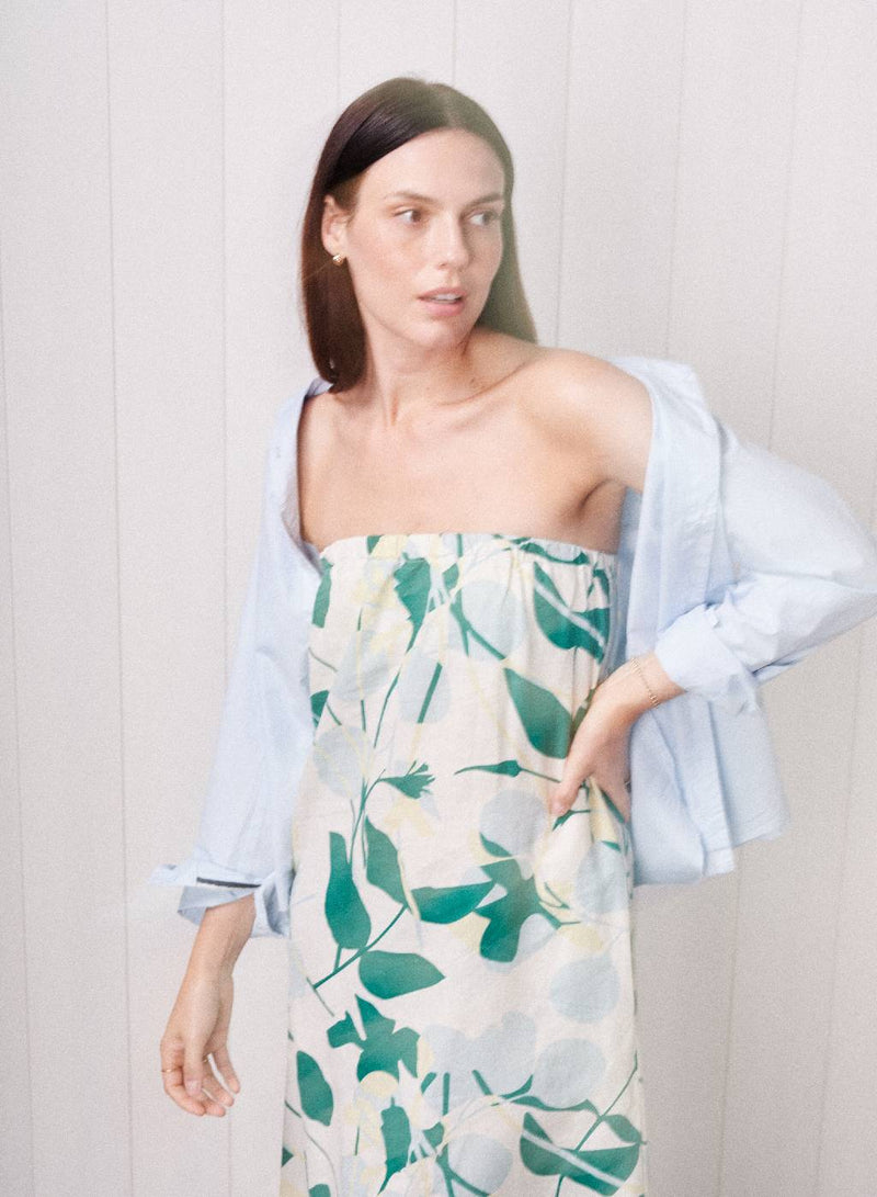 Blossom Printed Linen Column Maxi Dress in Blue Blossom - M - Shop STATESIDE Dresses | Modern Comfort. Luxe Fabrics. Soft Elegance. Blossom Printed Linen Column Maxi Dress in Blue Blossom - M - Shop STATESIDE Dresses | Modern Comfort. Luxe Fabrics. Soft Elegance.