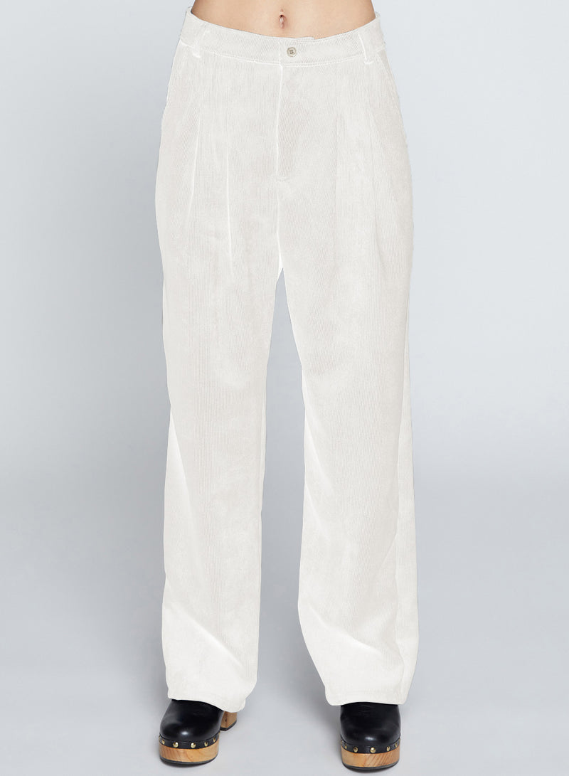 Schoolboy Cord Pant in Cream