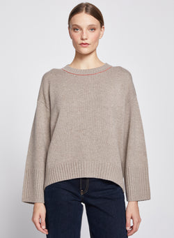 Crew Neck Sweater in Twig
Info
-3/4 front view