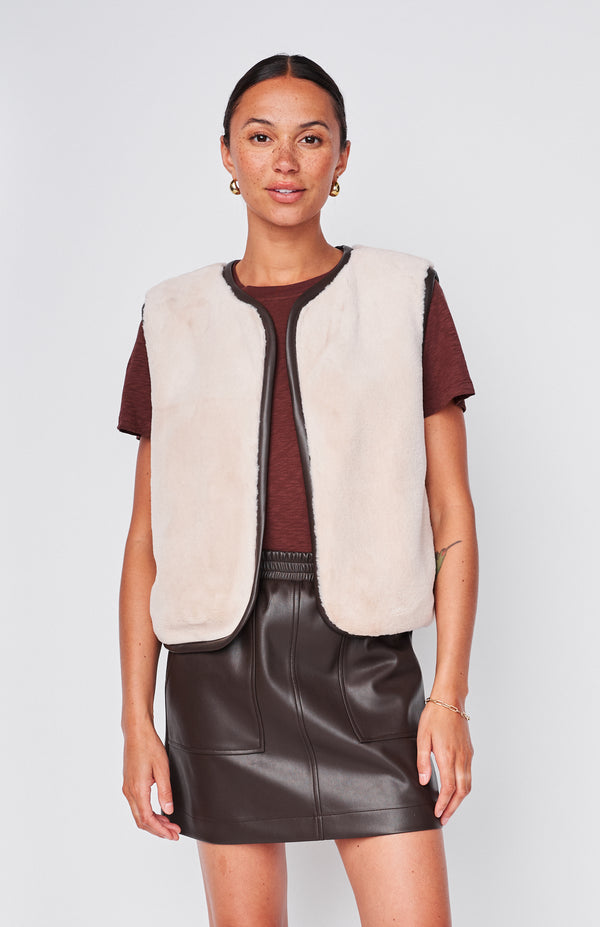 Faux Fur Vest in Tutu