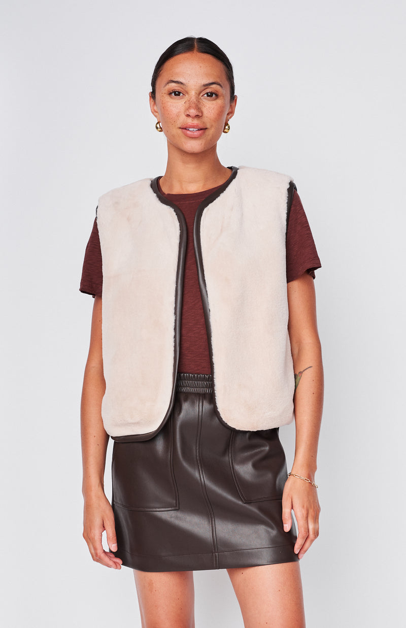 Faux Fur Vest in Tutu