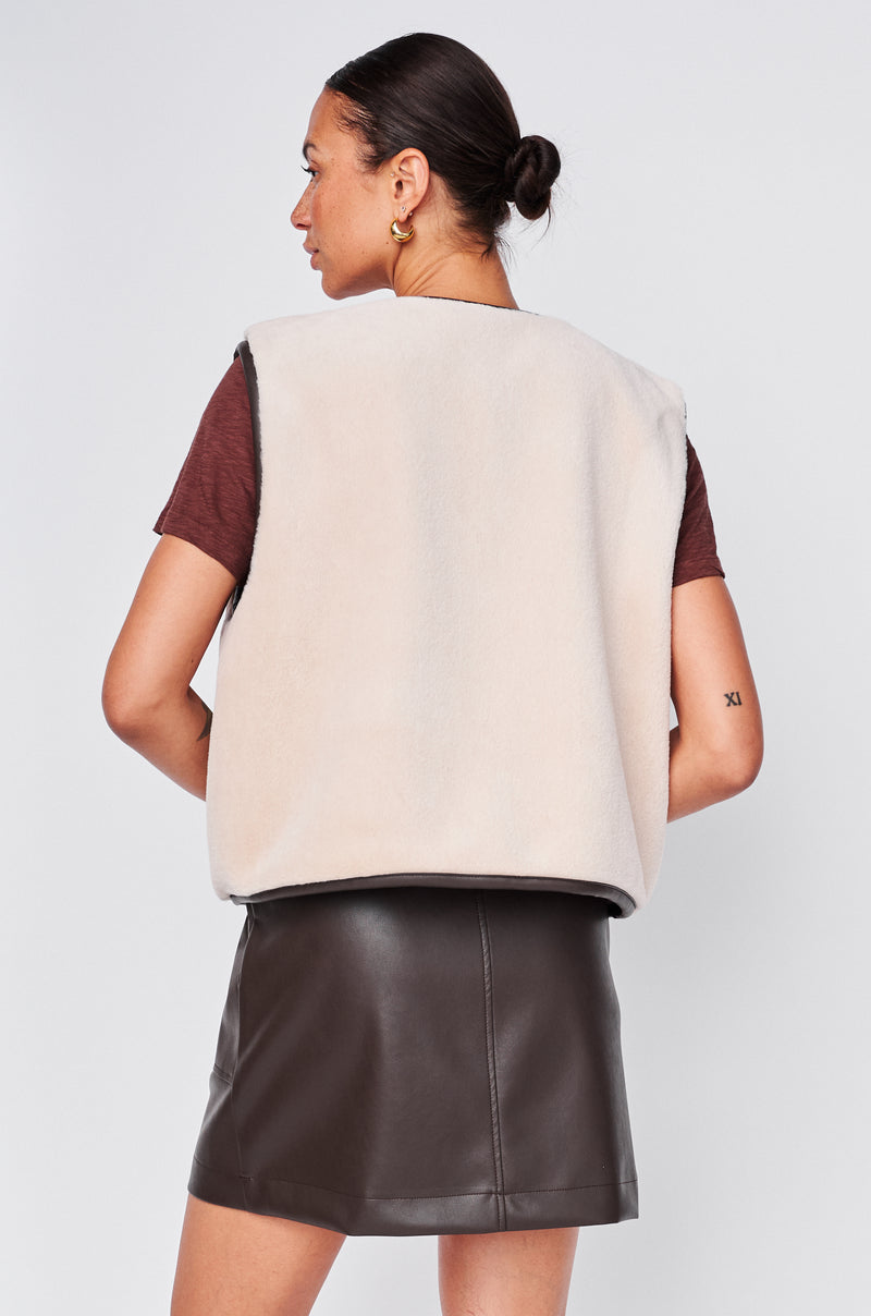 Faux Fur Vest in Tutu