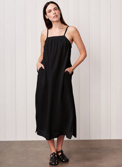 Linen A-Line Maxi Dress in Black - XL - Shop STATESIDE Dresses | Modern Comfort. Luxe Fabrics. Soft Elegance. Linen A-Line Maxi Dress in Black - XL - Shop STATESIDE Dresses | Modern Comfort. Luxe Fabrics. Soft Elegance.