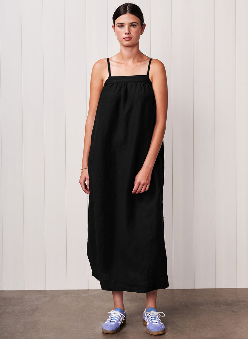 Linen A-Line Maxi Dress in Black - XL - Shop STATESIDE Dresses | Modern Comfort. Luxe Fabrics. Soft Elegance. Linen A-Line Maxi Dress in Black - XL - Shop STATESIDE Dresses | Modern Comfort. Luxe Fabrics. Soft Elegance.