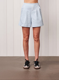 Cava Twill Trouser Short in Dove Blue