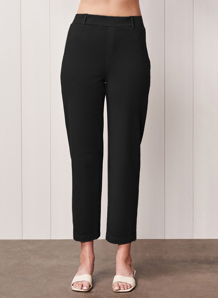 Ponte Cigarette Pant in Black