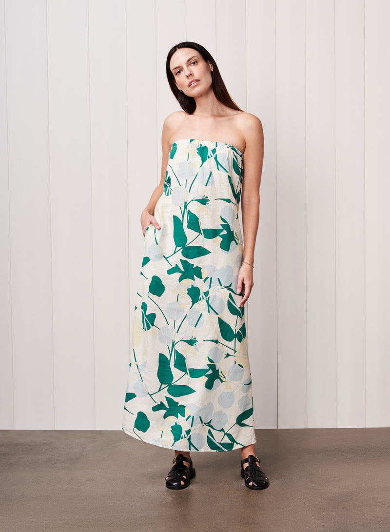 Blossom Printed Linen Column Maxi Dress in Blue Blossom – shopstateside.us Blossom Printed Linen Column Maxi Dress in Blue Blossom – shopstateside.us