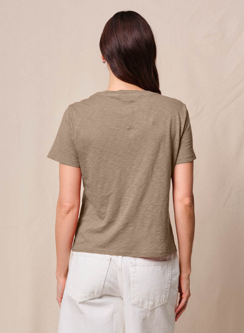 Supima Slub Jersey Short Sleeve Crew in Bay Leaf
