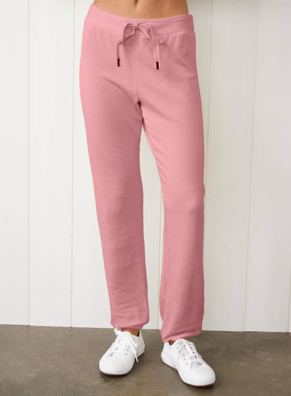 Softest Fleece Drawstring Sweatpant in Turkish Rose