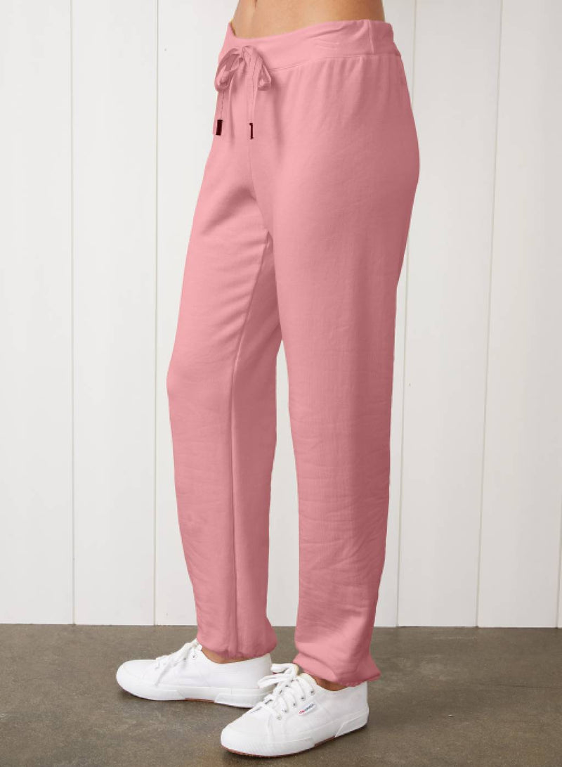 Softest Fleece Hoodie & Drawstring Sweatpant Set in Turkish Rose