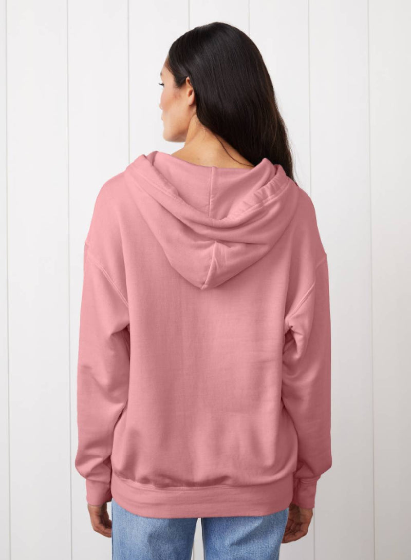 Softest Fleece Hoodie & Drawstring Sweatpant Set in Turkish Rose