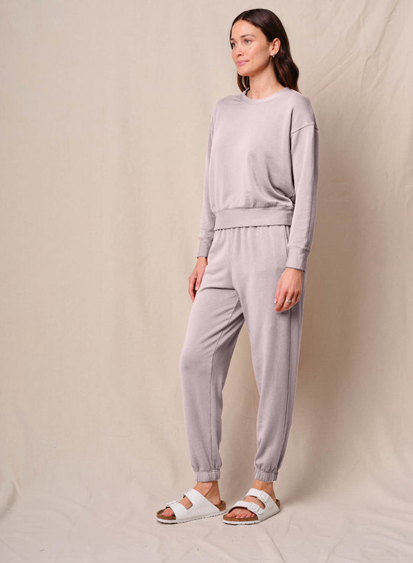 Softest Fleece Crewneck Pullover in Softest Pink