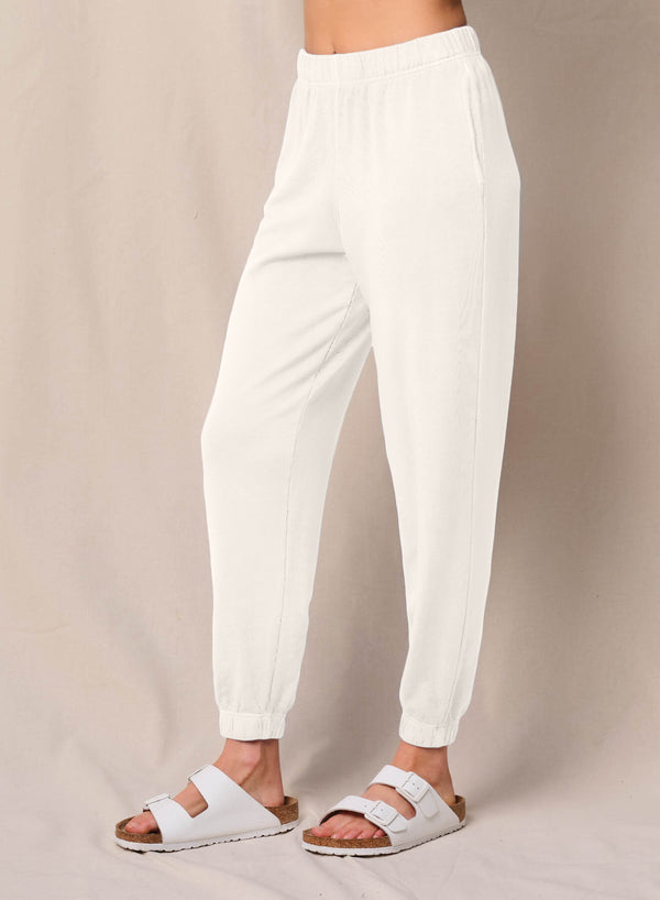 Softest Fleece Sweatpant in Cream