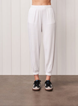 Softest Fleece Sweatpant in White