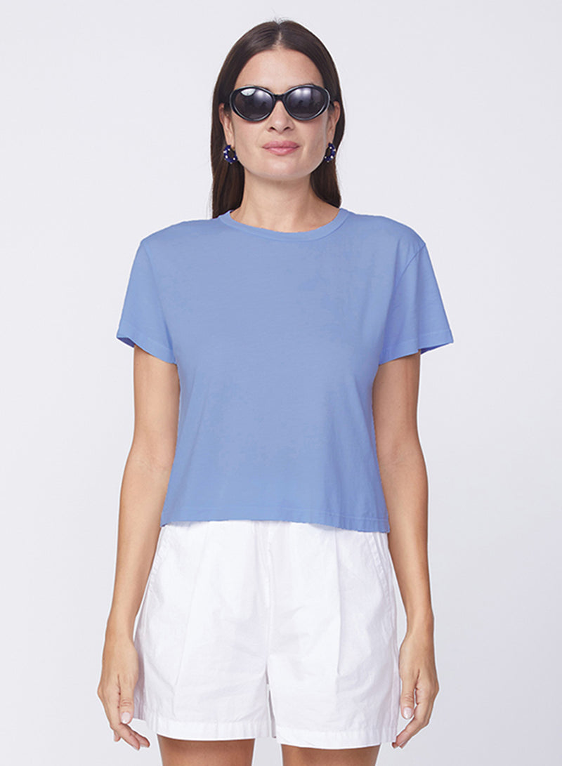 Cloud Jersey Oversized T-Shirt in Paper-sea