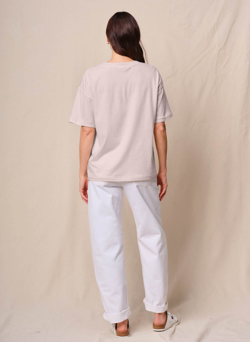 Cloud Jersey Oversized Pocket Tee & Softest Fleece Dolphin Short in Softest Pink
