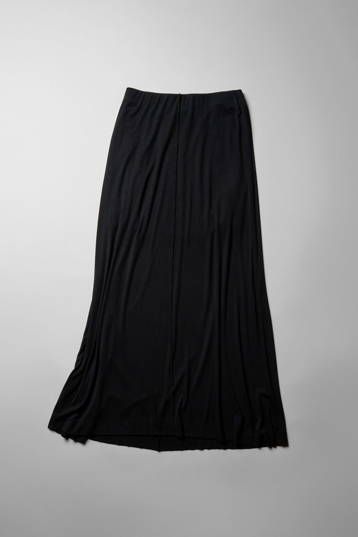Fine 2X1 Rib A-Line Maxi Skirt in Black – shopstateside.us