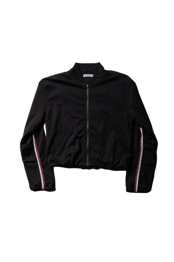 Luxe Ponte Bomber Jacket in Black