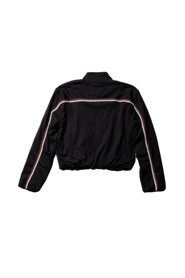 Luxe Ponte Bomber Jacket in Black