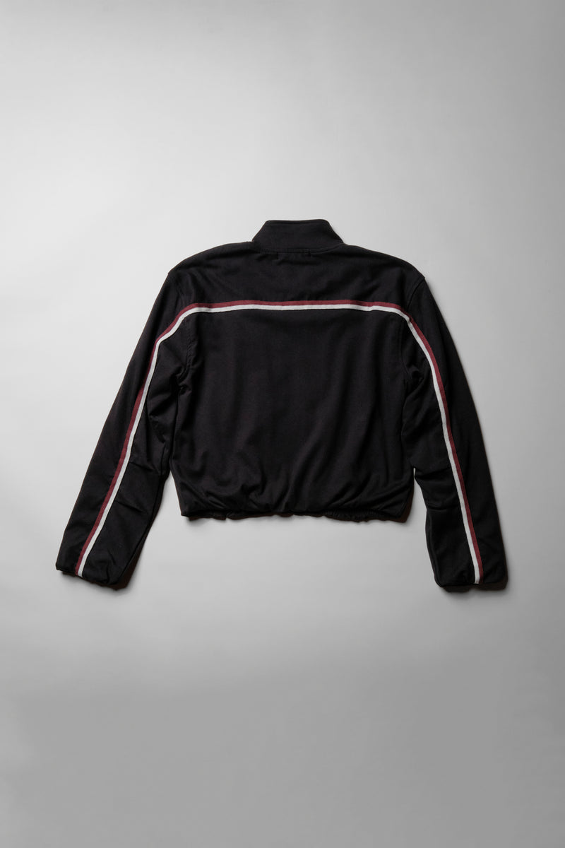 Luxe Ponte Bomber Jacket in Black