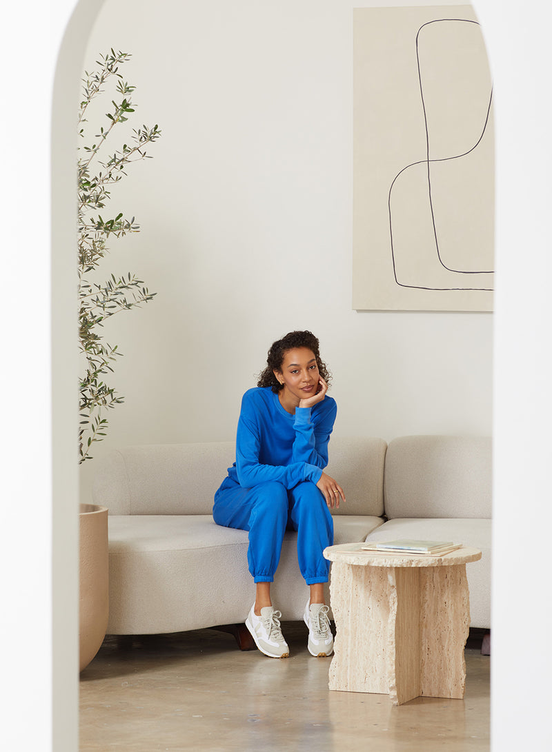 Softest Fleece Sweatpant with Pockets in Arctic