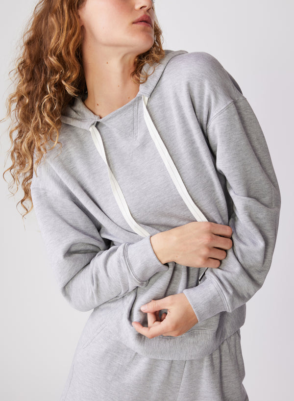 Softest Fleece Hoodie in Heather Grey