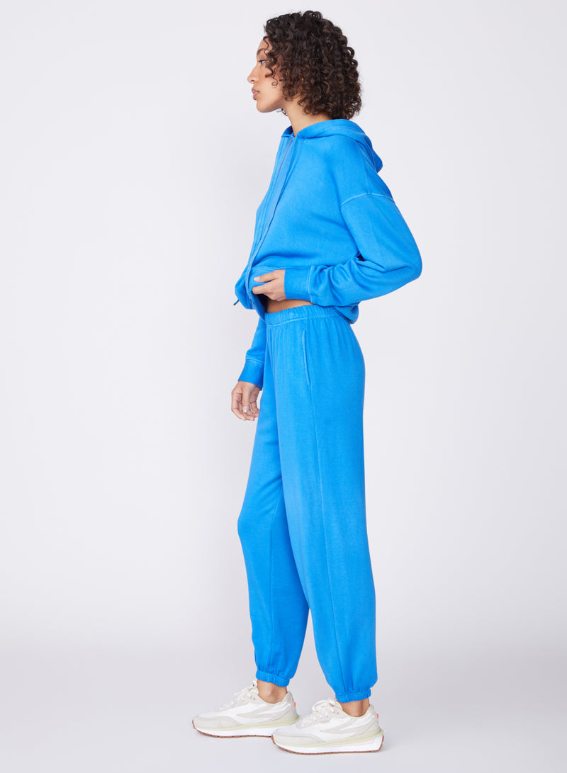 blue softest fleece sweatpant