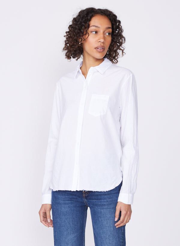 white poplin shirt