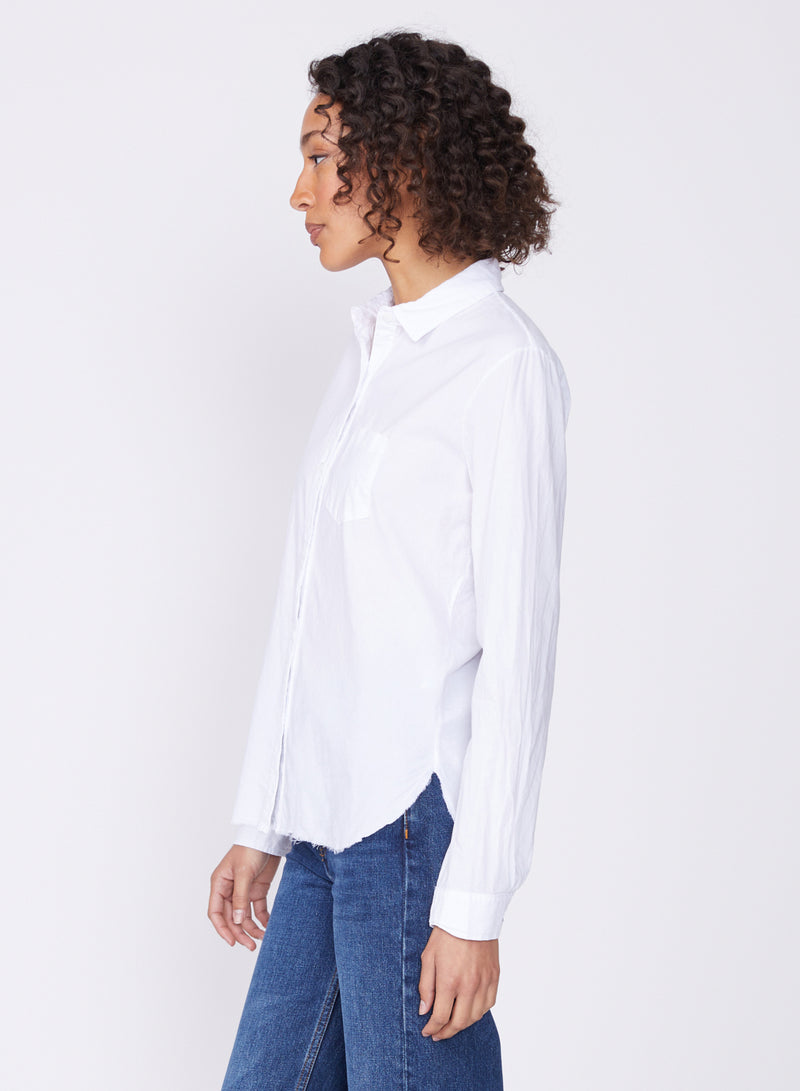 white poplin shirt