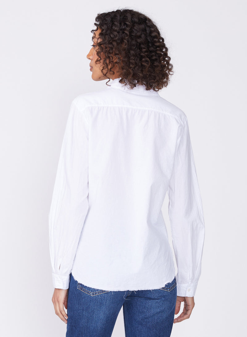 white poplin shirt