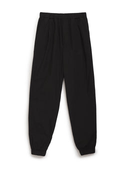 black poplin jogger