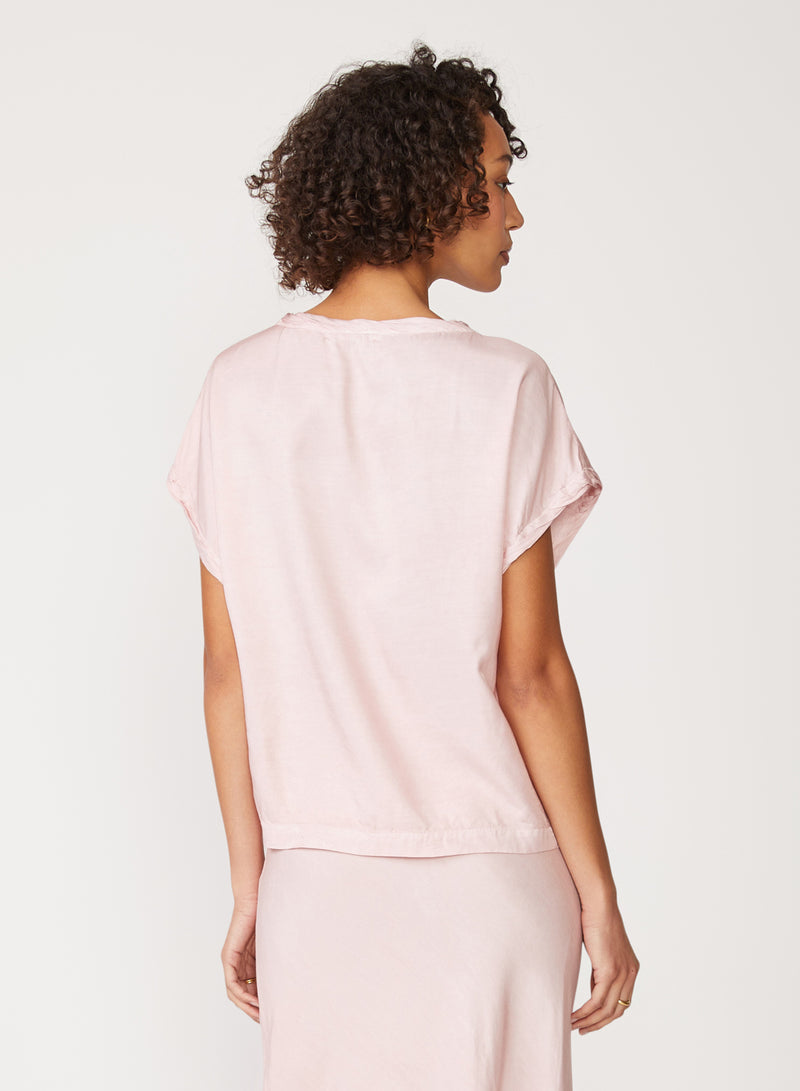 pink satin top