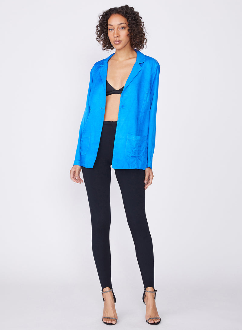 Viscose Satin Blazer in Arctic