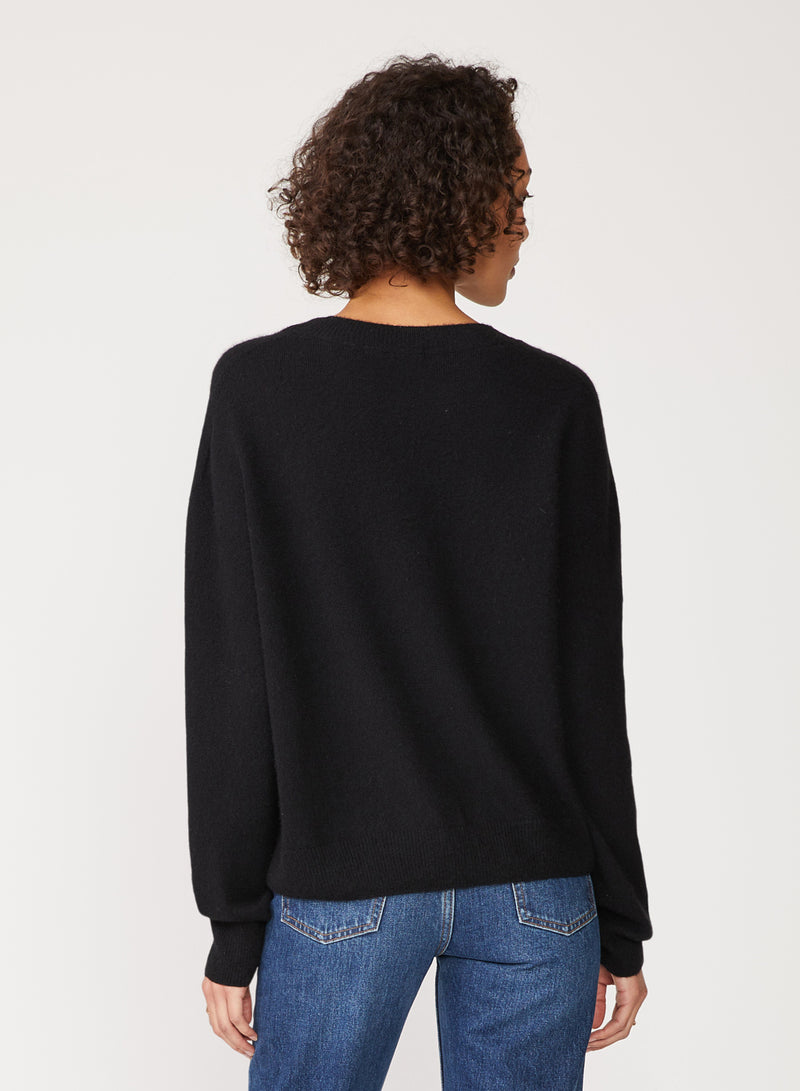 black cashmere sweater