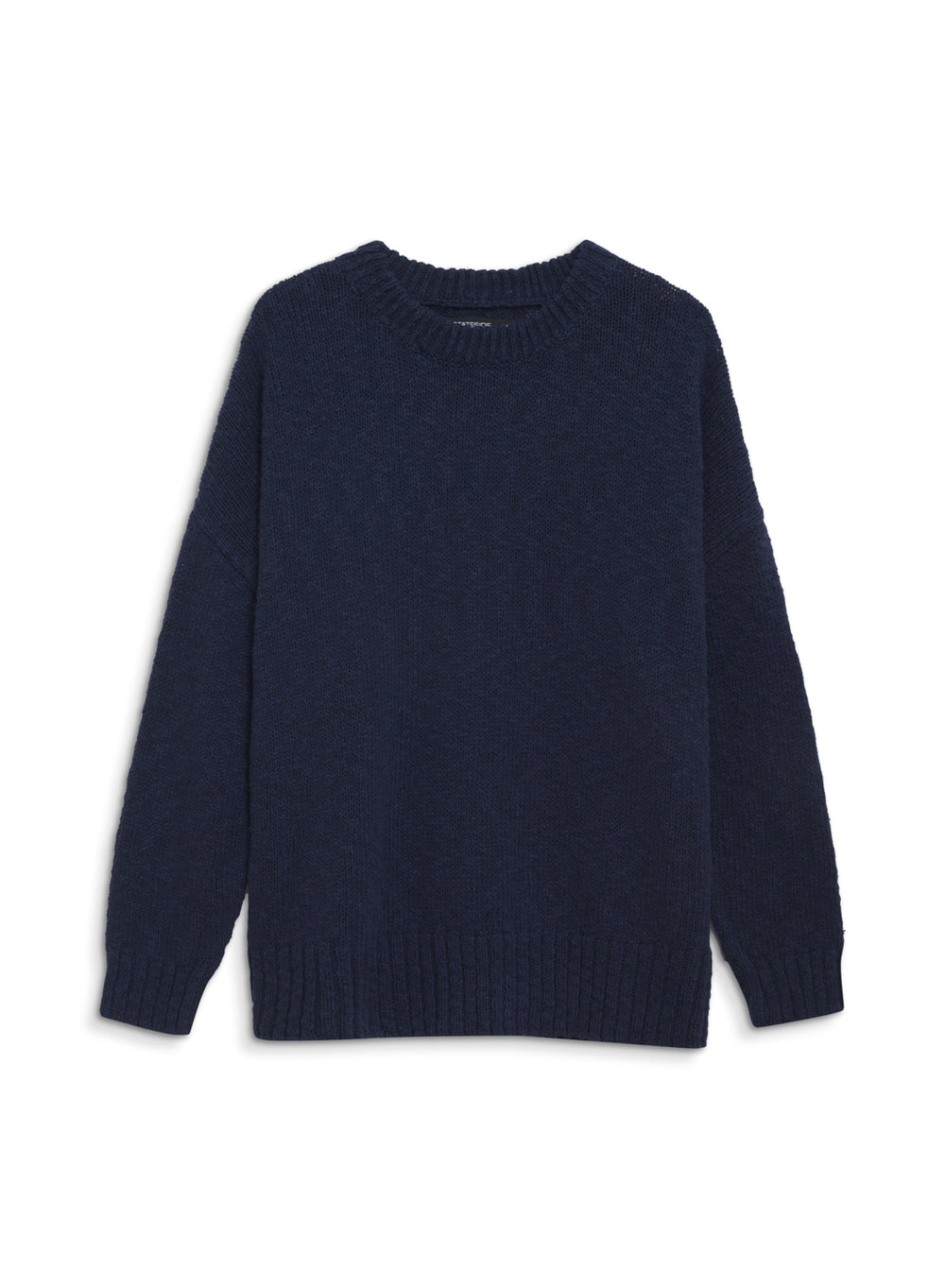 Stateside Cotton Linen Pullover Sweater in New Navy