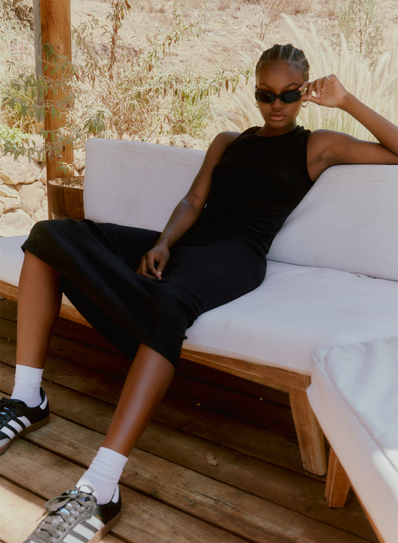ribbed asymmetric dress Asymmetric Ribbed Sweater Dress